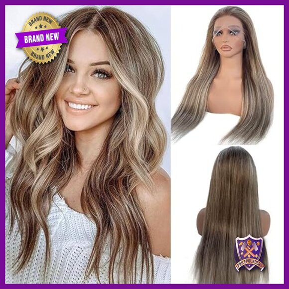 18 Inch Human Hair Lace Front Wig 150% Density Glueless Pre Plucked main image 6